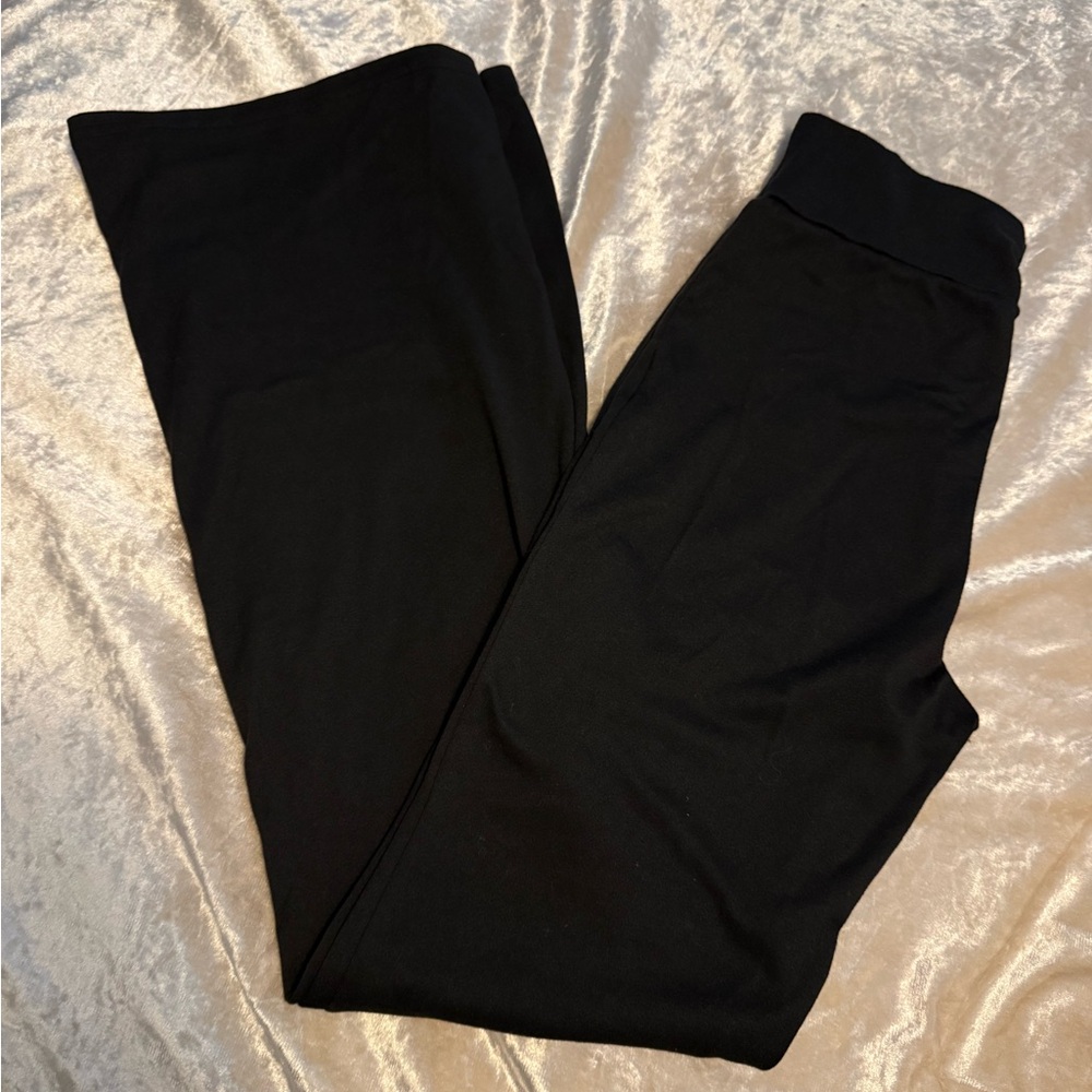 Black flare pants